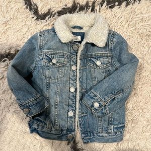 Baby Gap Denim Jean Jacket Lined size  2 years